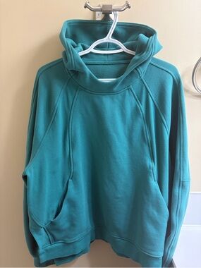 Lululemon:  Scuba Oversized Funnel-Neck Half Zip Storm Teal (LW3IUIS). XL/XXL